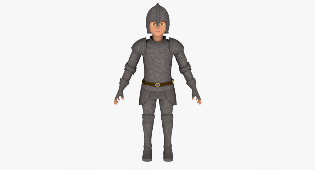 Fantasy medieval young male 4 3D Model .c4d .max .obj .3ds .fbx .stl .blend 