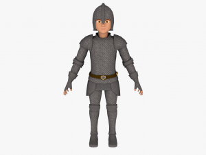 Fantasy medieval young male 4 3D 모델