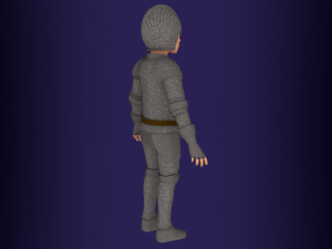 Fantasy medieval young male 4 3D Model