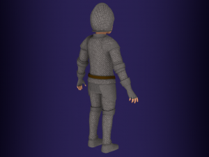 Fantasy medieval young male 4 3D Model