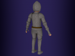 Fantasy medieval young male 4 3D Model