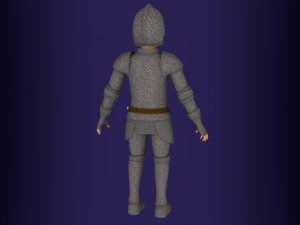 Fantasy medieval young male 4 3D Model