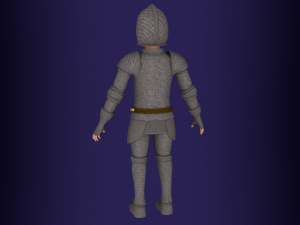 Fantasy medieval young male 4 3D Model