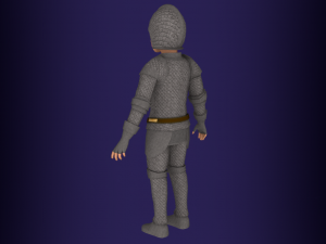 Fantasy medieval young male 4 3D Model