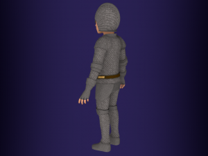 Fantasy medieval young male 4 3D Model