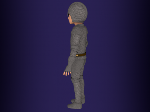 Fantasy medieval young male 4 3D Model