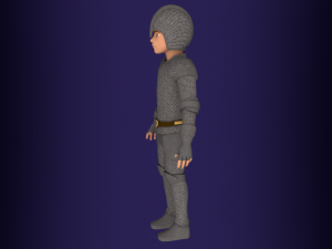 Fantasy medieval young male 4 3D Model