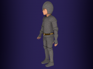 Fantasy medieval young male 4 3D Model