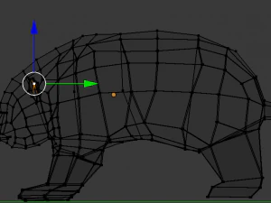 panda grande de baja poli Modelo 3D