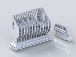 submarine viic assembly 2 engine room Modelo de impresión 3D