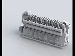 submarine viic assembly 2 engine room Modelo de impresión 3D