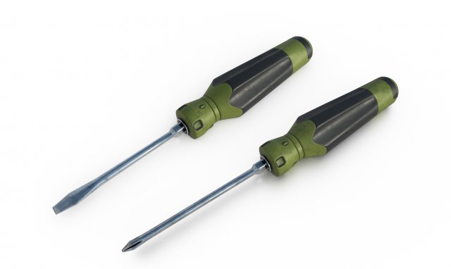 screwdriver - philips and straight 3D 模型 .c4d .max .obj .3ds .fbx .stl .blend 