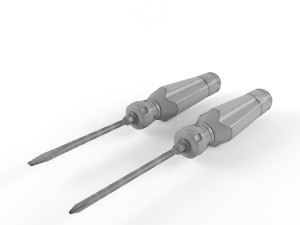 screwdriver - philips and straight 3D 模型