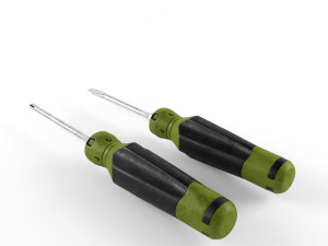 screwdriver - philips and straight 3D 模型