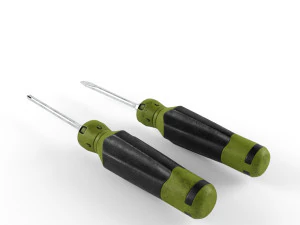 screwdriver - philips and straight 3D Model