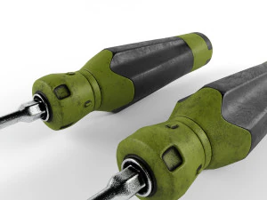 screwdriver - philips and straight 3D Model