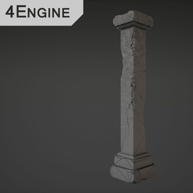 column 3D Model .c4d .max .obj .3ds .fbx .stl .blend 