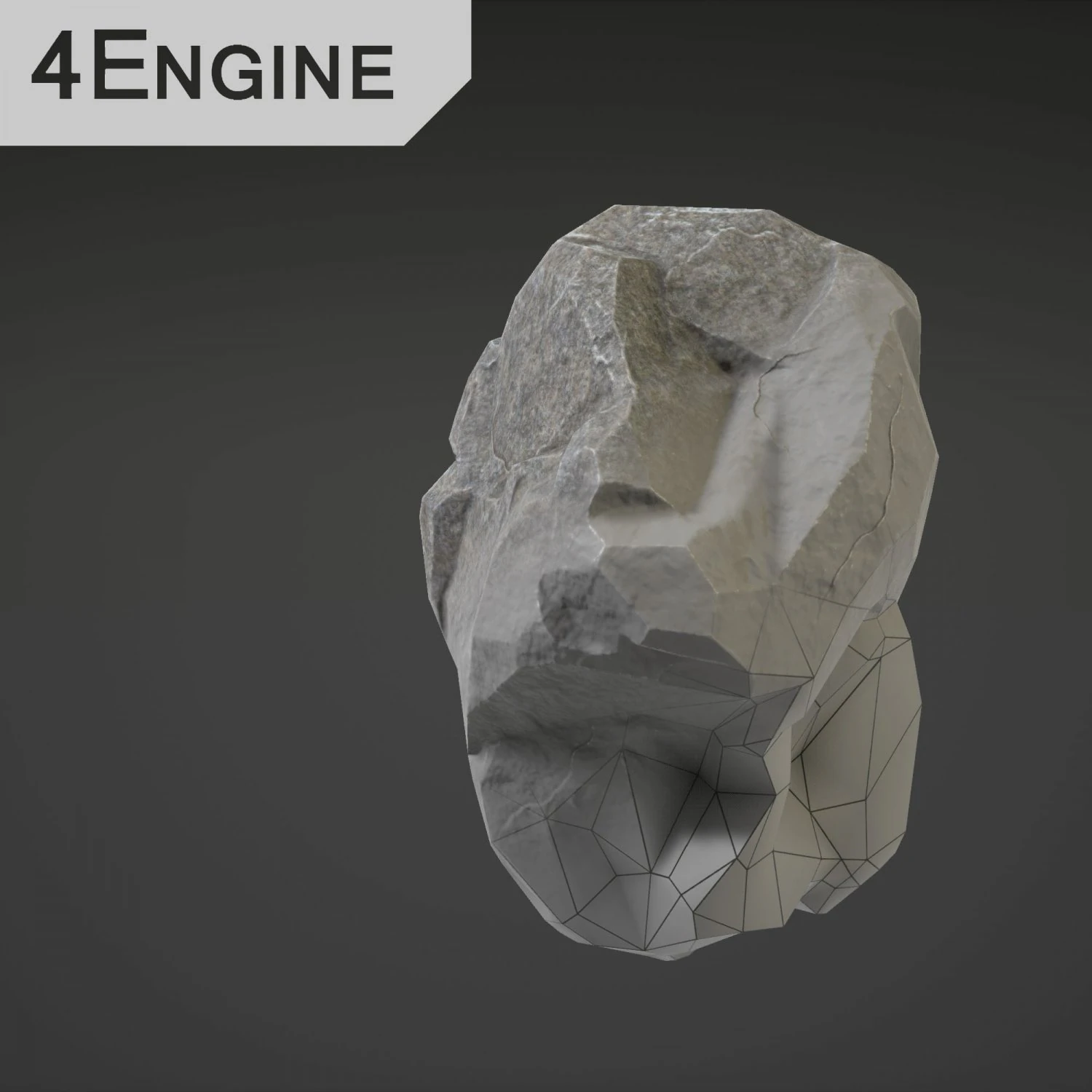 stone big - 2nd 3D Model .c4d .max .obj .3ds .fbx .stl .blend 