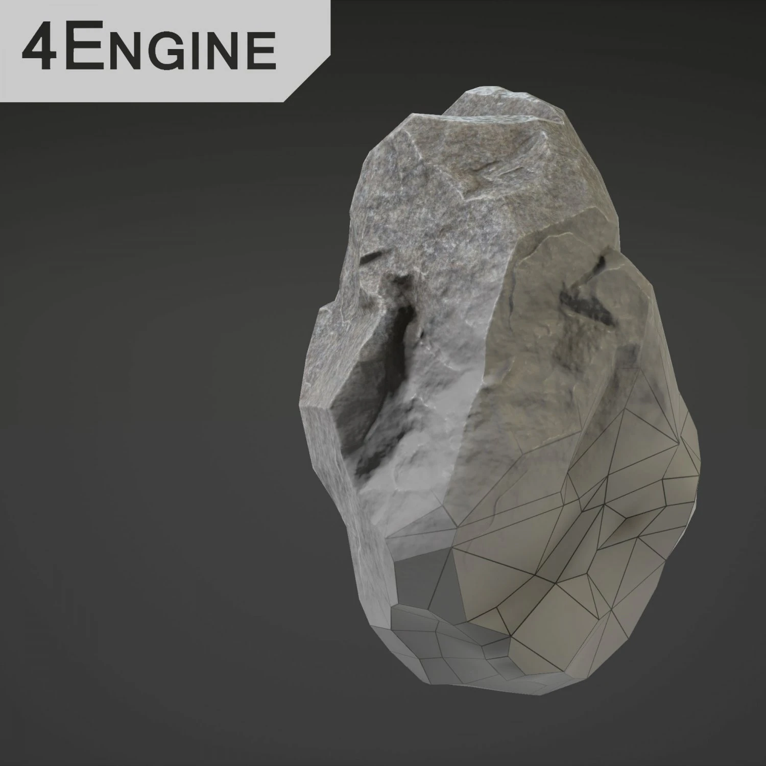 stone big - 3rd 3D Model .c4d .max .obj .3ds .fbx .stl .blend 