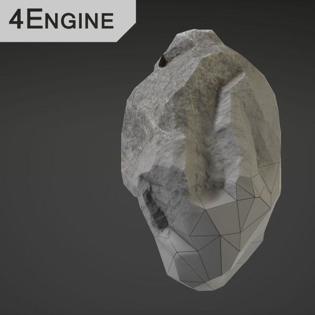 stone big - 4th Model 3D .c4d .max .obj .3ds .fbx .stl .blend 