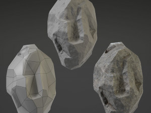 stone big - 4th Model 3D