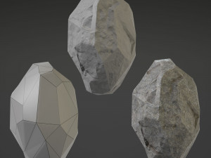 stone big - 4th Model 3D