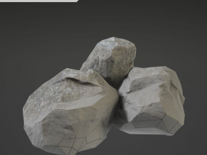 stone middle Modèle 3D