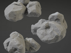 stone middle Model 3D