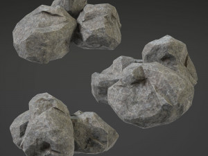 stone middle Model 3D