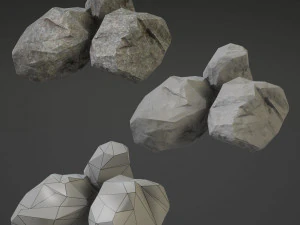 stone middle 3D Model