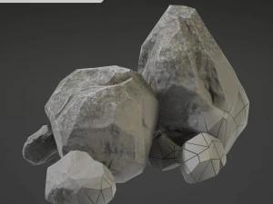 pietra mediopiccola Modello 3D