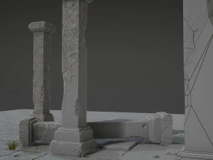 insieme di colonne Modello 3D