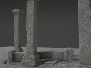 kumpulan kolom Model 3D