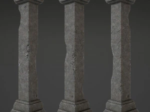 kumpulan kolom Model 3D