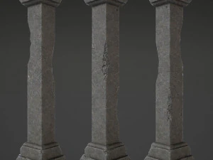 kumpulan kolom Model 3D