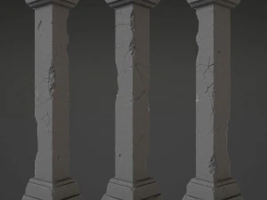 kumpulan kolom Model 3D