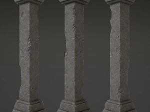 kumpulan kolom Model 3D