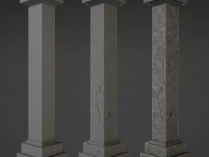 kumpulan kolom Model 3D