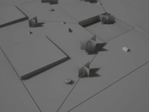 kumpulan kolom Model 3D