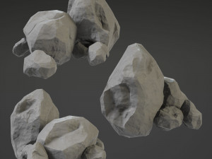 stone set 3D-Modell