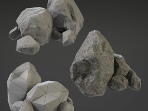 stone set 3D-Modell