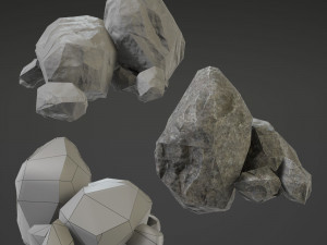 stone set 3D-Modell