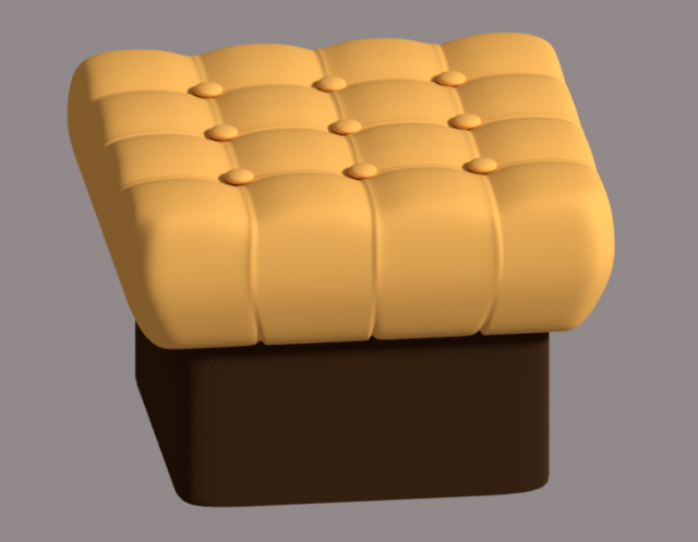 settee 3D Model .c4d .max .obj .3ds .fbx .stl .blend 