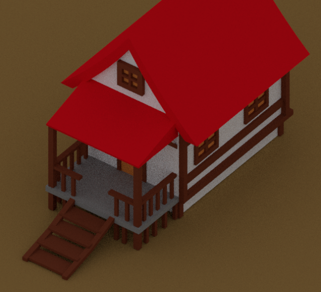 house 3Dモデル .c4d .max .obj .3ds .fbx .stl .blend 