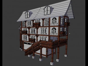 madieval house 3Dモデル