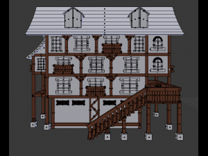 madieval house 3D Модель