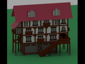 madieval house 3D Модель