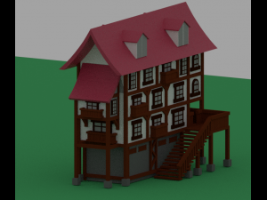 madieval house 3D Модель