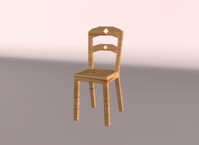 lovely chair Modello 3D .c4d .max .obj .3ds .fbx .stl .blend 
