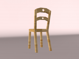 lovely chair Modello 3D